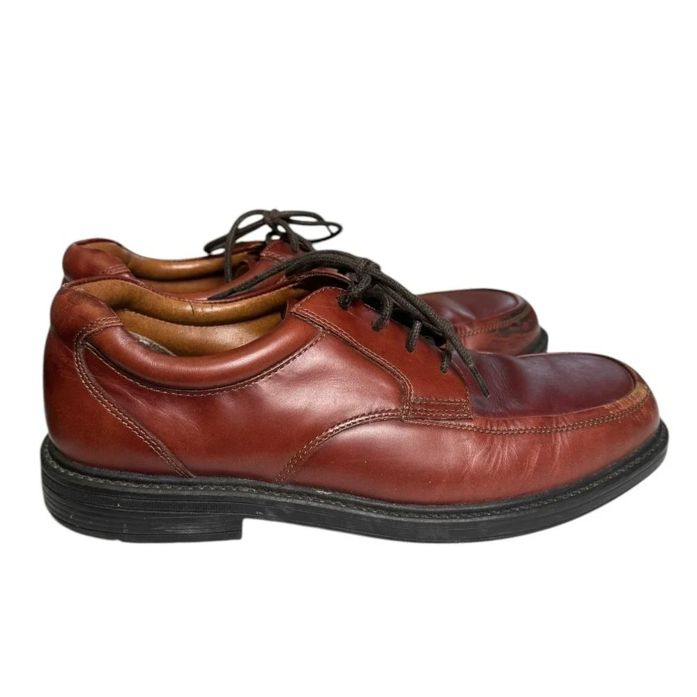 Nunn Bush Men's Brown Leather Dress Casual Oxford‎ Shoes - Size 10 Vintage SU